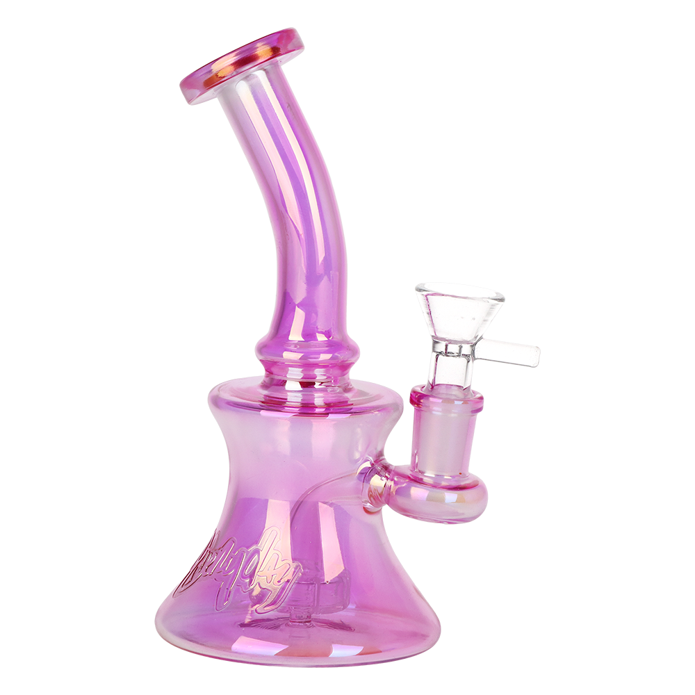 Dogg Lbs Everyday Electroplated Glass Water Pipe | 6.75" | 14mm F | Colors Vary