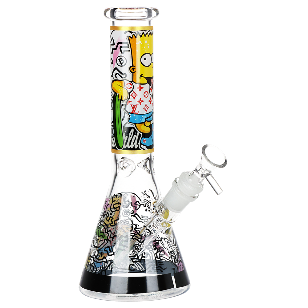 Don't Have A Cow Beaker Glass Water Pipe | 10" | 14mm F | Designs Vary
