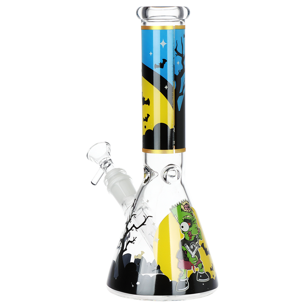Don't Have A Cow Beaker Glass Water Pipe | 10" | 14mm F | Designs Vary