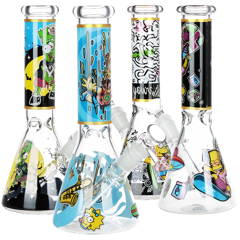 Don't Have A Cow Beaker Glass Water Pipe | 10" | 14mm F | Designs Vary