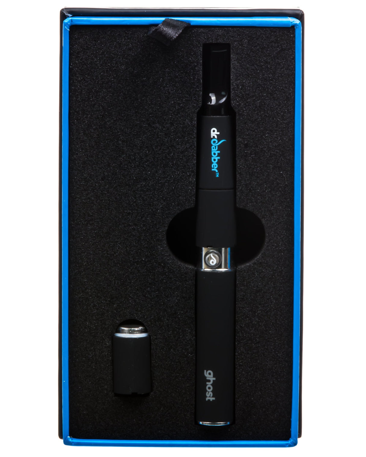 Dr Dabber Ghost Vaporizer Kit in black with titanium components, compact design for concentrates