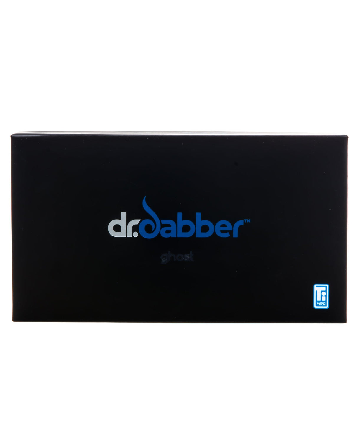 Dr Dabber Ghost Vaporizer Kit packaging, compact portable design for concentrates, black color, front view.