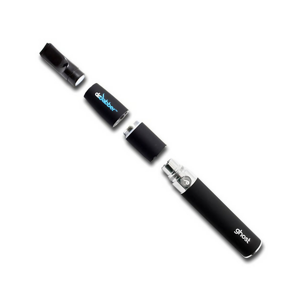 Dr Dabber Ghost Vaporizer Kit with titanium components for concentrates, portable design, on white