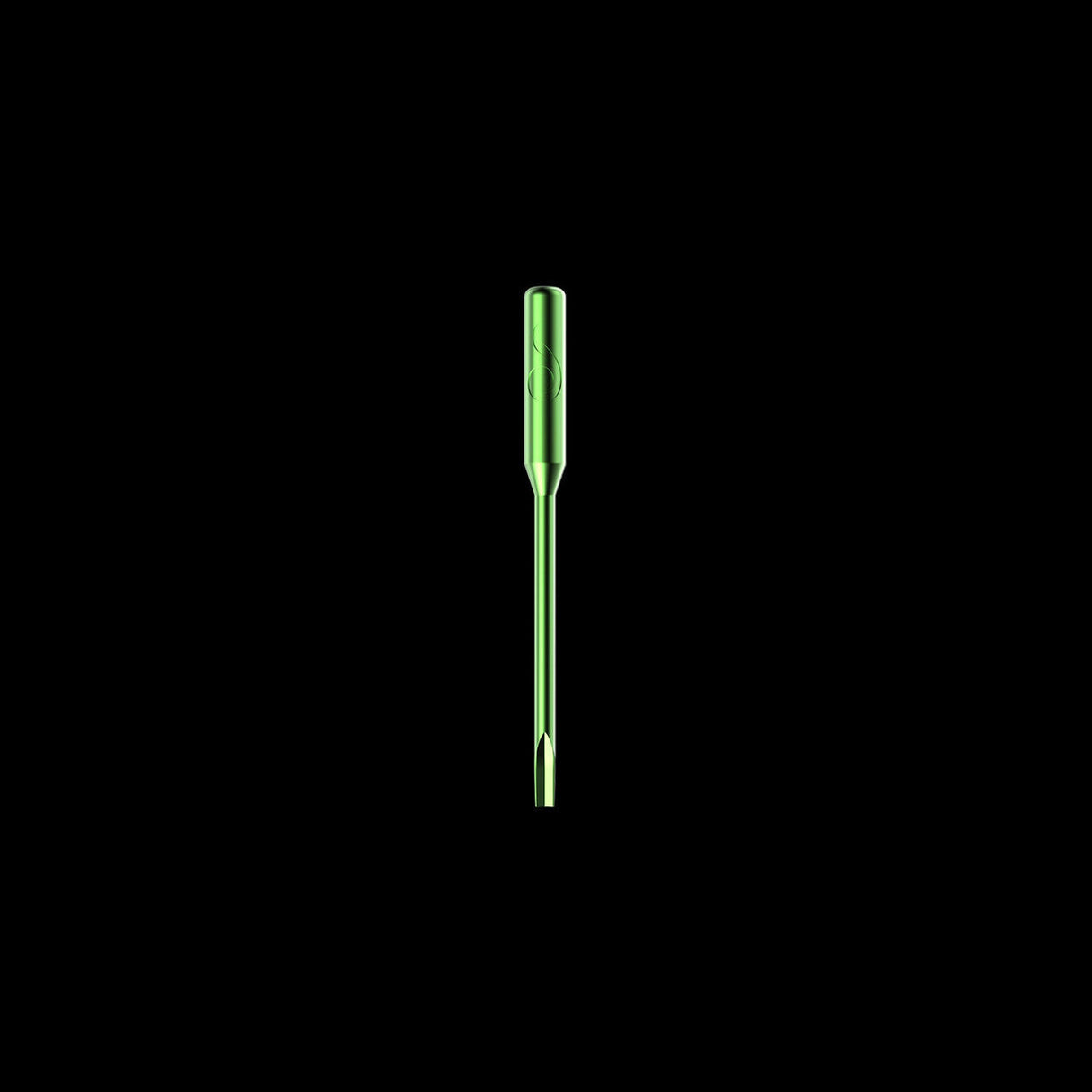 Dr Dabber Switch vaporizer in green glow, limited edition, front view on black background