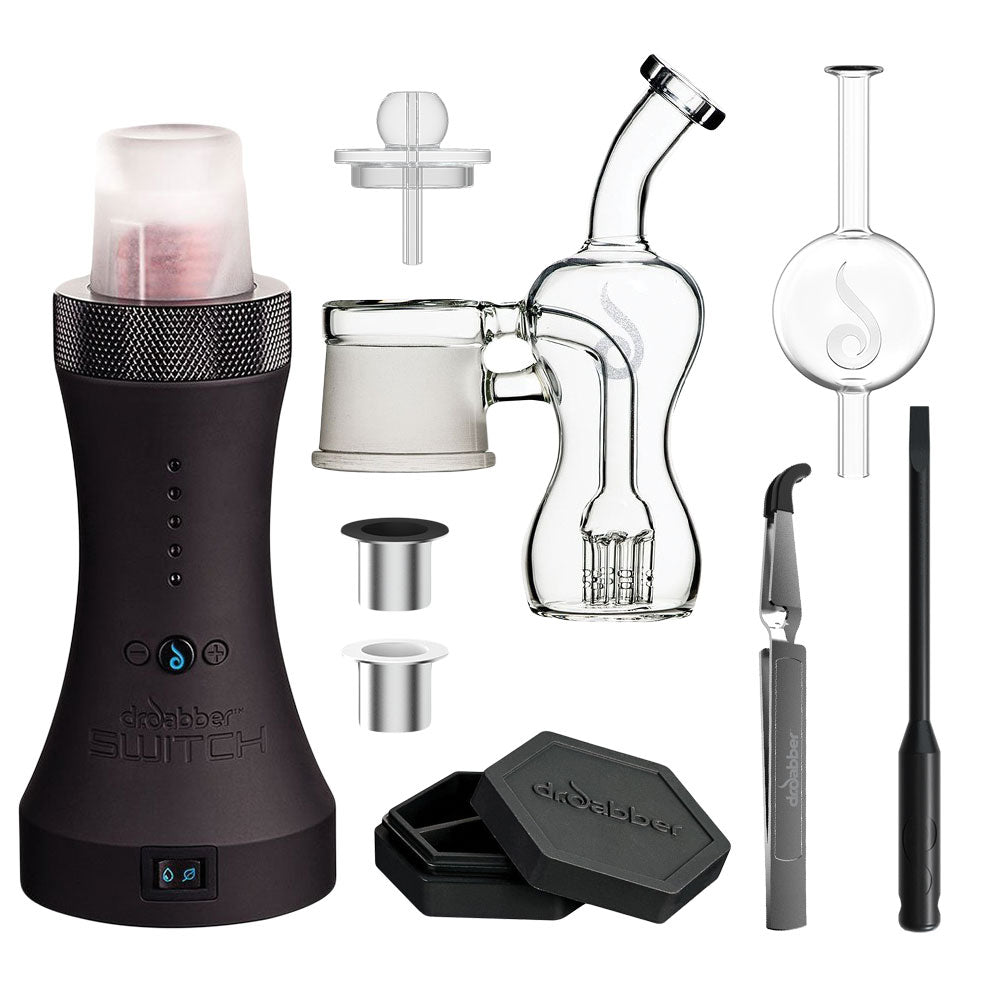 Dr. Dabber Switch™ Vaporizer Set with Glass Bubbler, Ceramic Insert, and Accessories
