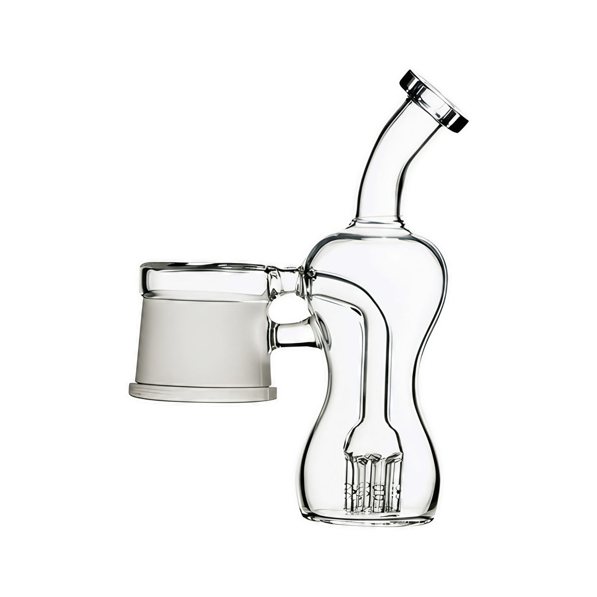 Dr. Dabber Switch 6-Arm Tree Perc Glass Attachment for Dab Rigs, Clear Side View