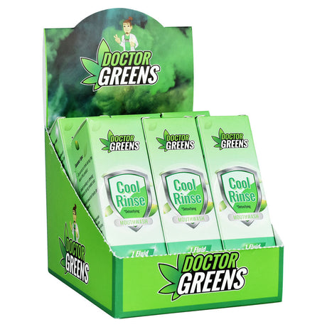 Dr. Greens Cool Rinse Mouthwash 1oz 6-piece display box for cleanse and detox