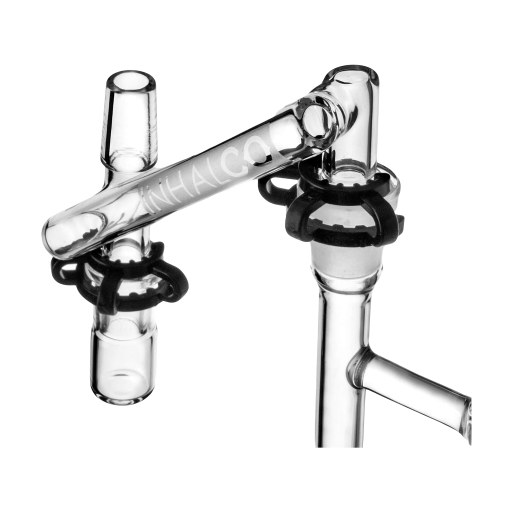 PILOT DIARY 14mm Male To Male Dropdown Reclaim Catcher Close-up on Seamless White Background