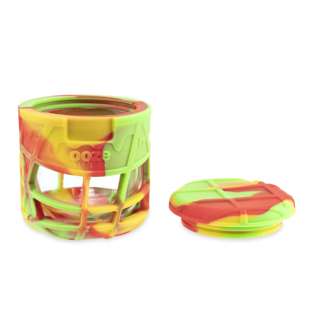 Ooze Prizm Silicone-Wrapped Glass Stash Jar