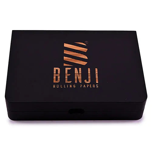 Benji Bankroll Mini Bamboo Tray Kit with rolling papers and scooper