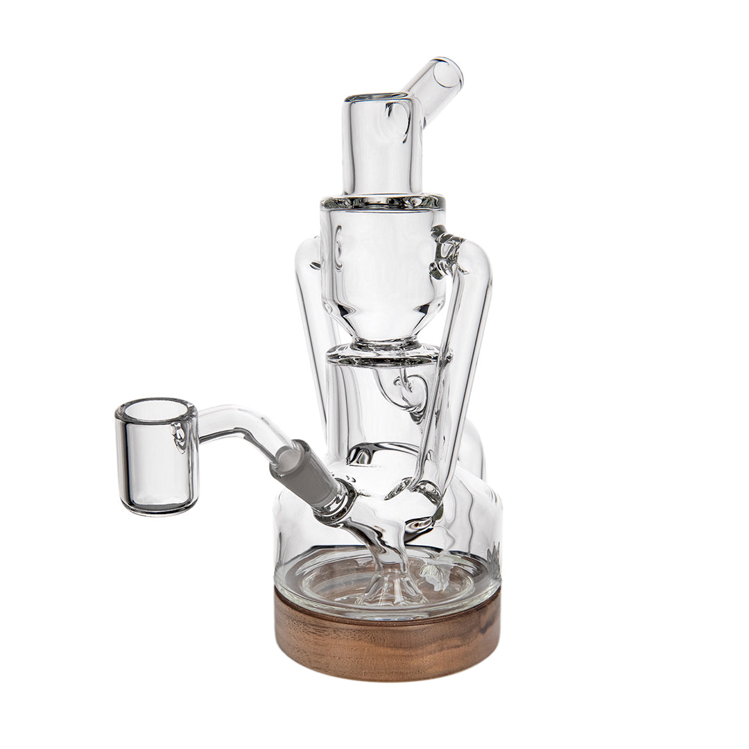 MJ Arsenal Alpine Series Apex Mini Rig with Quartz Bucket, Front View on White Background