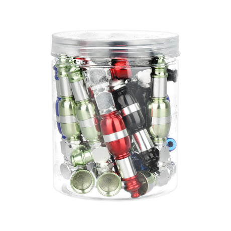 14PC JAR Metal Pipe Variety Pack - Front View with Assorted Colors