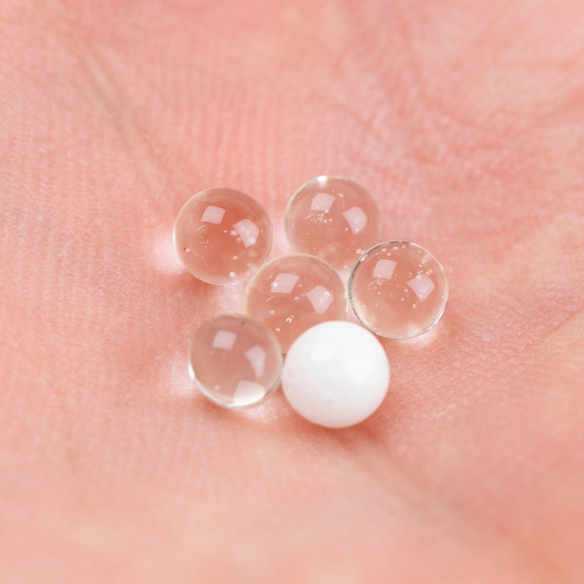 Handcrafted 4mm borosilicate terp pearls with UV effects