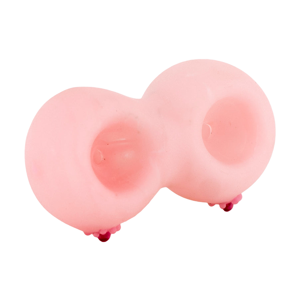 Empire Glassworks Boobies Bowl for Bongs, 14mm Joint, Novelty Design, Front View