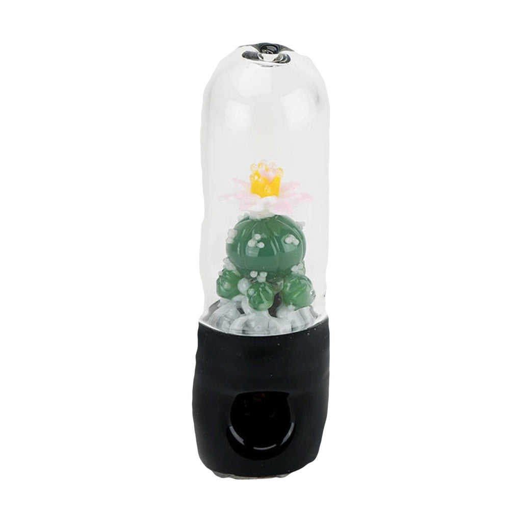 Empire Glassworks Peyote Dry Pipe, Borosilicate Glass, 4.5" Length, Front View