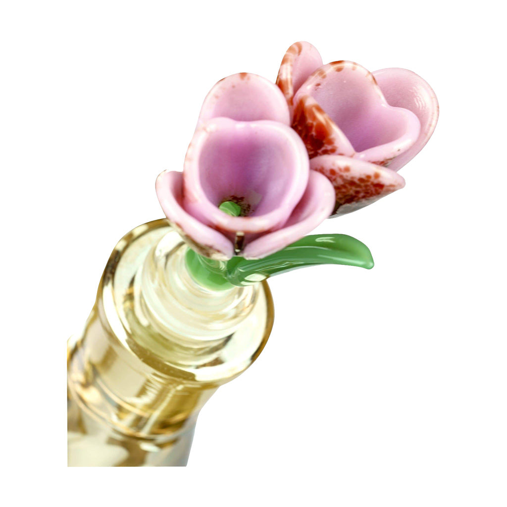 Empire Glassworks 'Dualip' Double Tulip Bowl Piece for Bongs, Close-up Top View