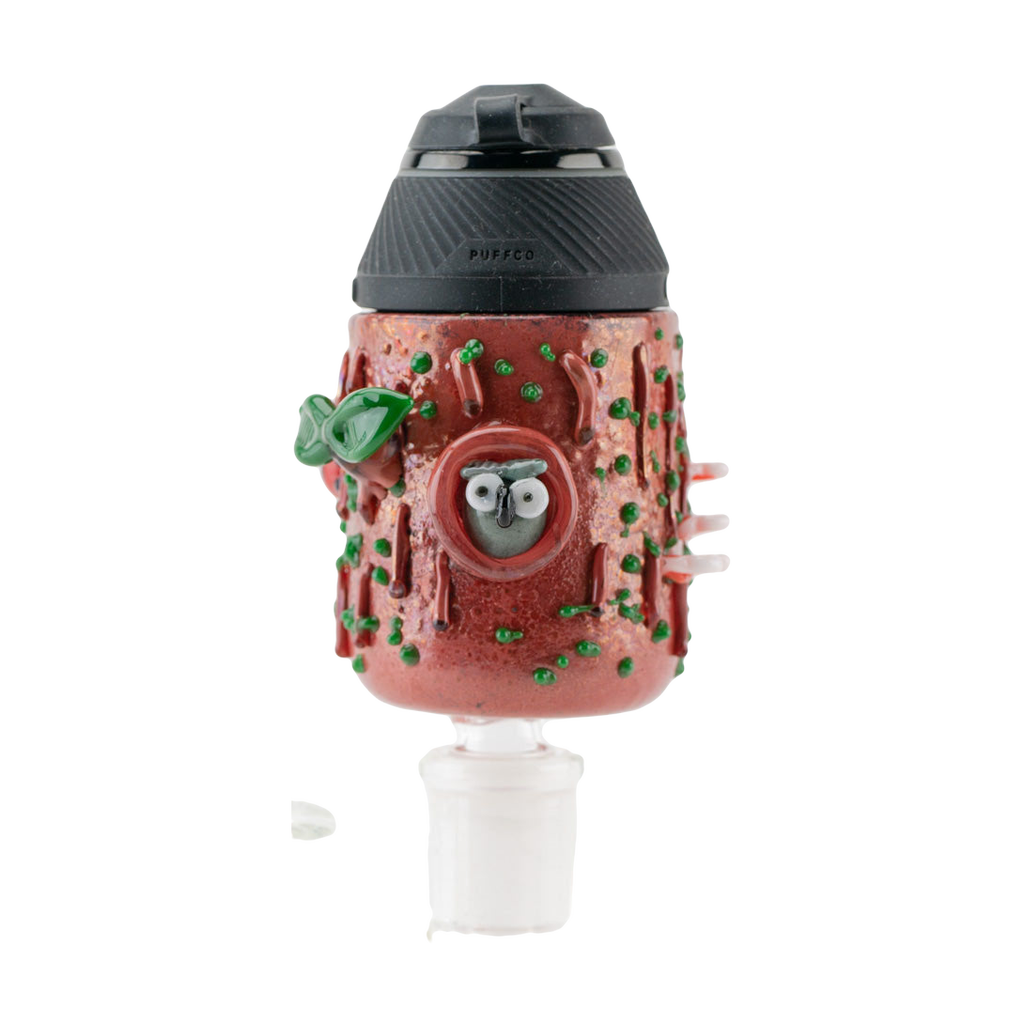Empire Glassworks Hootie Owl Water Pipe Attachment for Puffco Proxy, 14mm, Front View