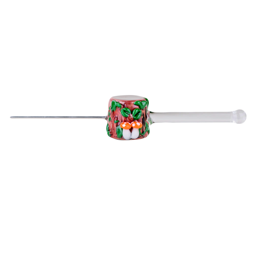 Empire Glassworks Metal & Glass Poker Wand | 6" | Hootie's Forest