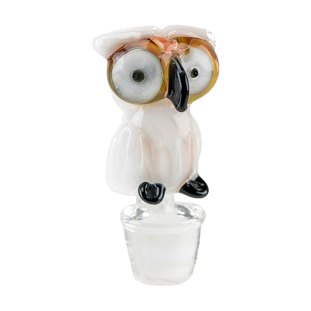 Empire Glassworks Owl Carb Cap for Puffco Peak Pro, 12mm Borosilicate Glass, Front View
