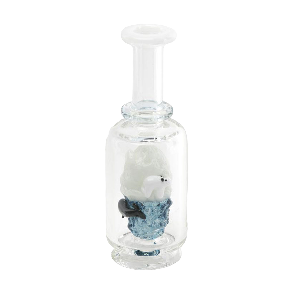 Empire Glassworks Puffco Peak UV Attachment with Avenge Artic Design, Front View