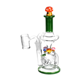 Empire Glassworks 8.5" Mushroom Recycler Dab Rig with 14mm Female Joint, Front View