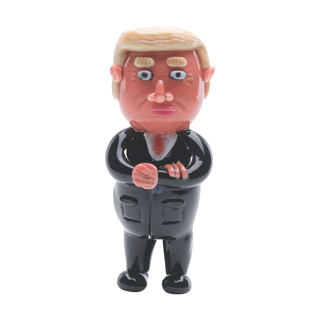 Empire Glassworks Agent Orange Spoon Pipe, 4.25" Borosilicate Glass, Front View