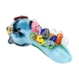 Empire Glassworks Spoon Pipe with Great Barrier Reef design, 4.75" borosilicate glass, for dry herbs