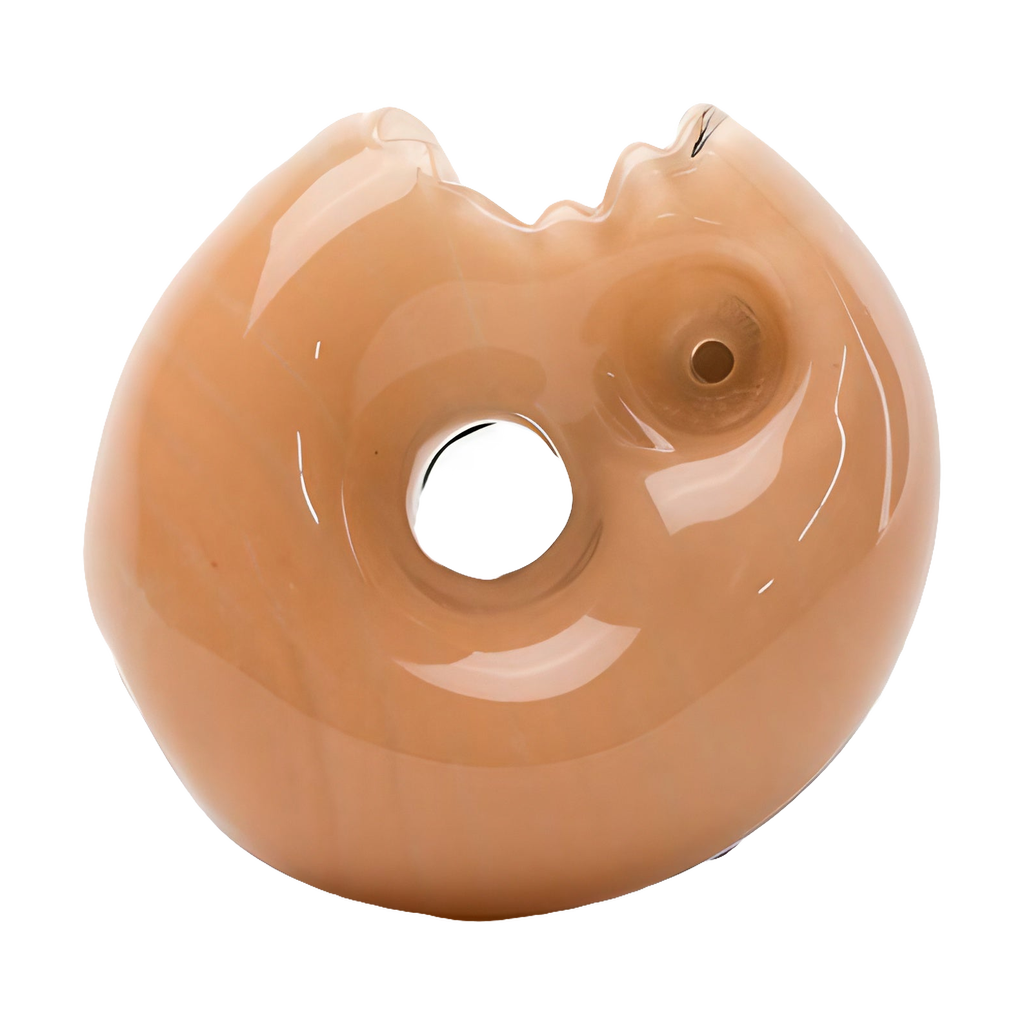 Empire Glassworks Sprinkle Donut Hand Pipe, 3" Borosilicate Glass, Front View on White Background