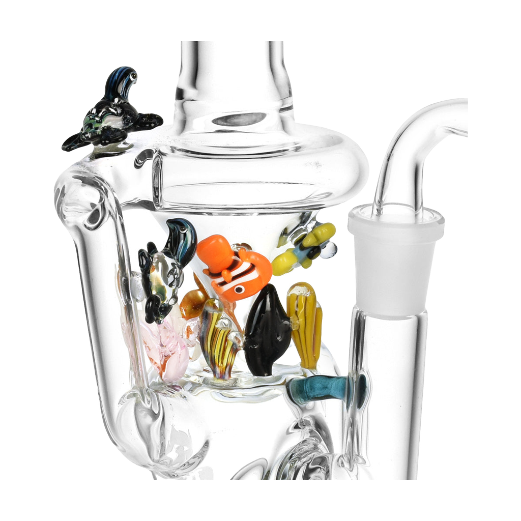 Empire Glassworks Mini Recycler Rig | Under the Sea