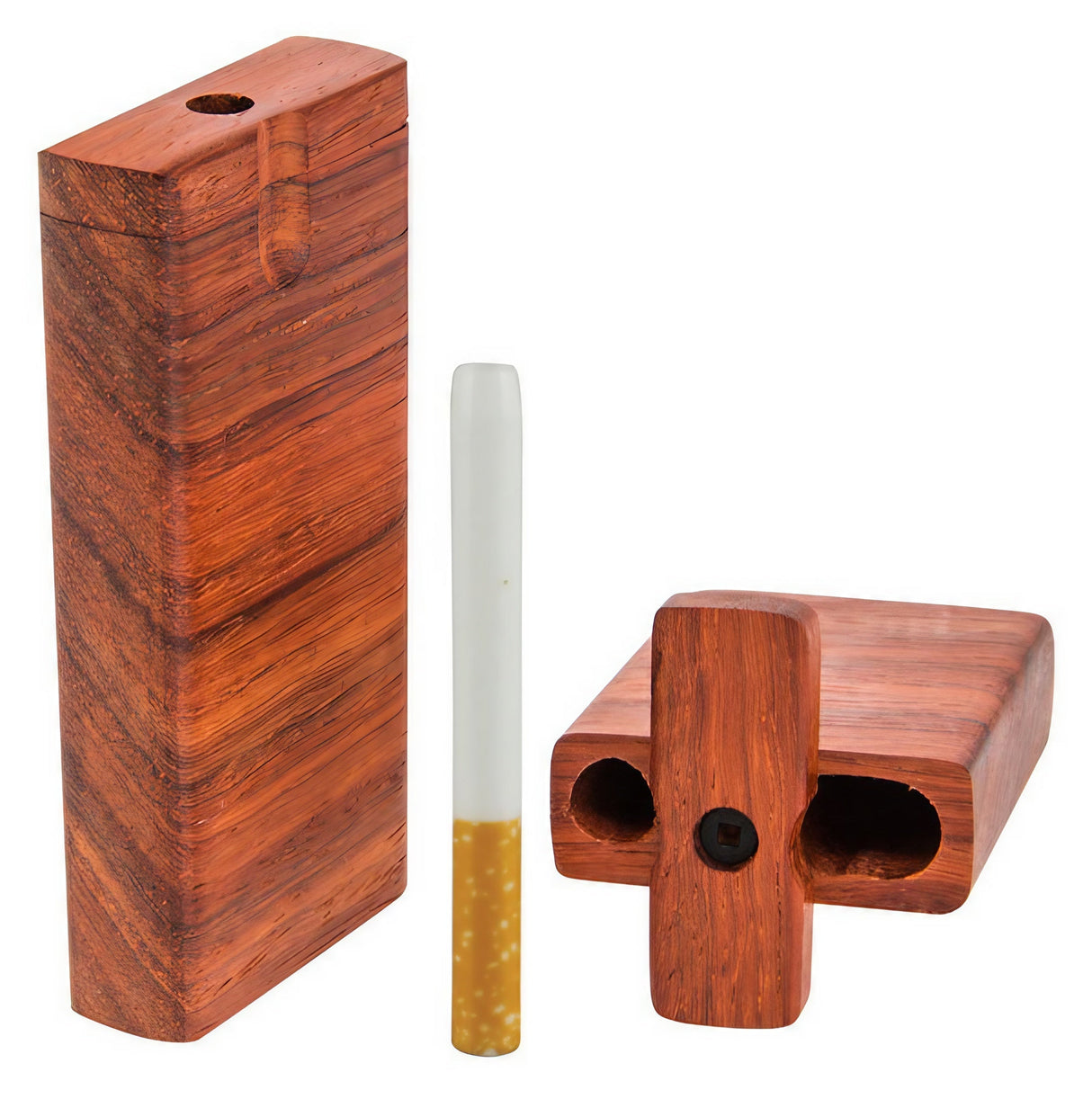 Entwood 4" Wooden Dugouts with Ceramic Bats, Assorted Designs, Front View