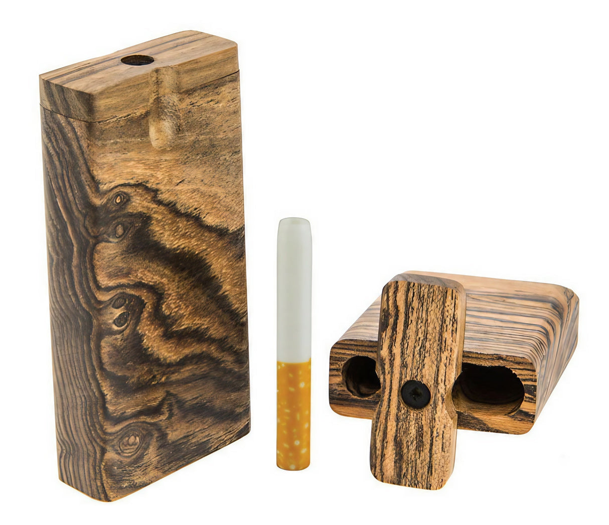 Entwood Small Dugouts with Ceramic Bats, Assorted Wood Patterns, 3.2" Size, USA Made