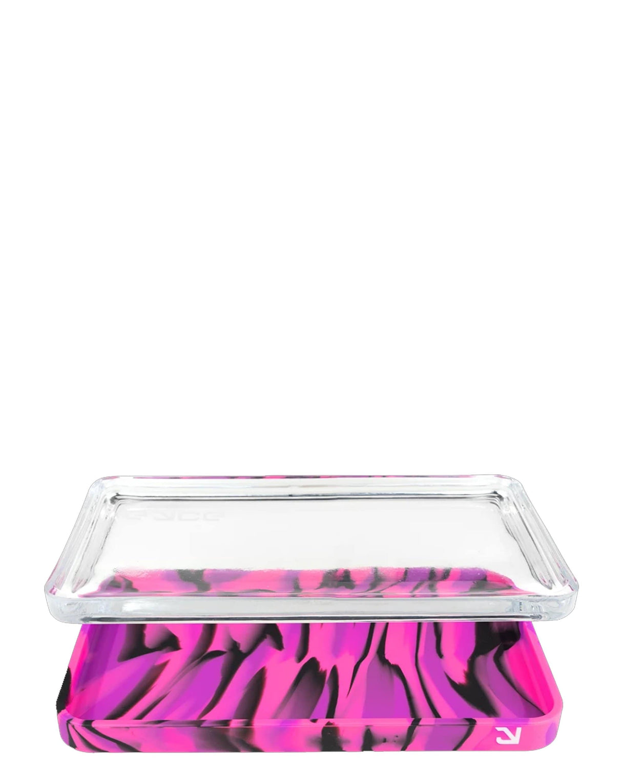 Eyce 2 in 1 Silicone Rolling Tray in Purple - Front View, Durable and Easy to Clean