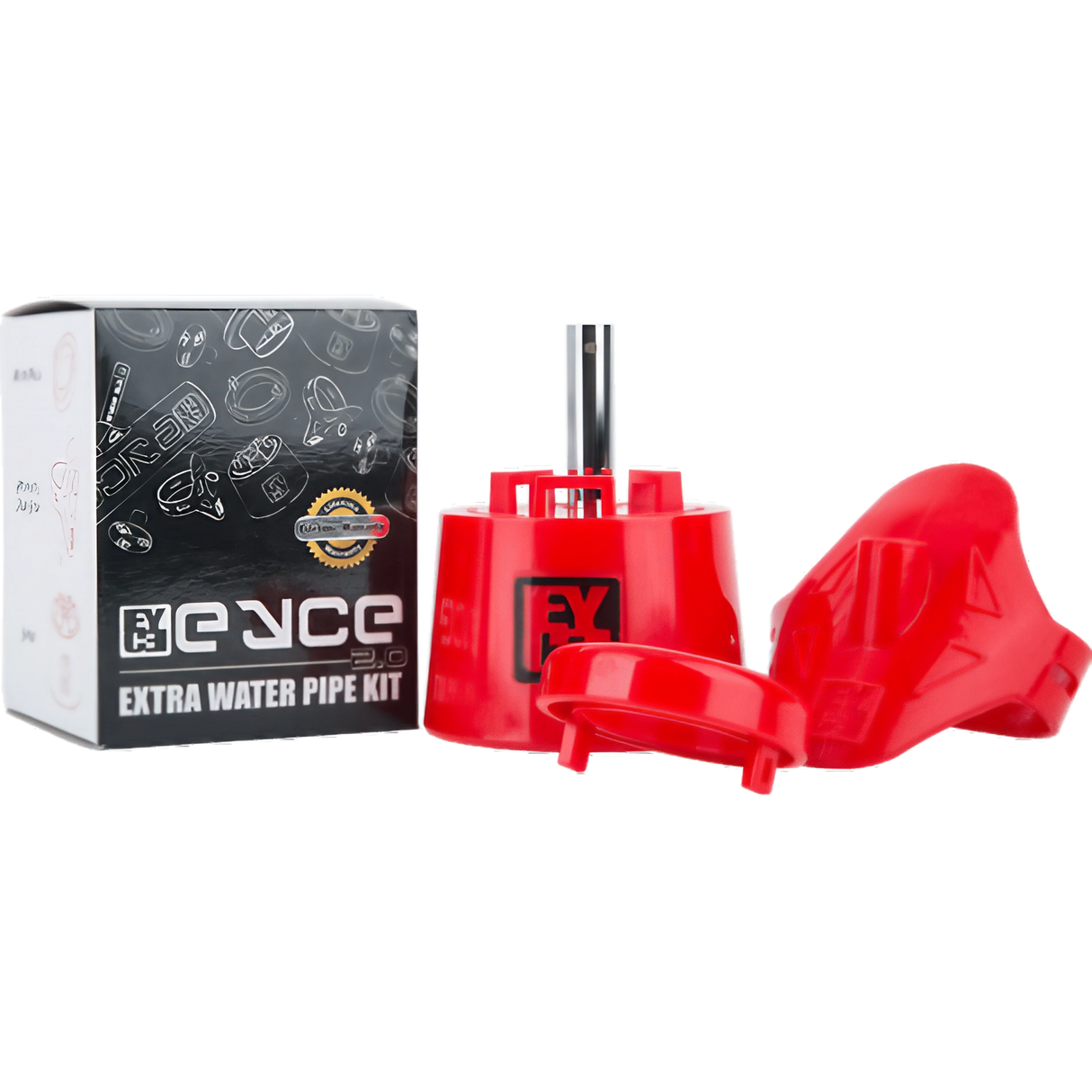 Eyce 2.0 Silicone Expansion Kit for Bongs with Red Funnel and Box