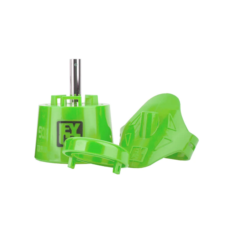 Eyce 2.0 Expansion Kit in vibrant green, silicone parts for bongs, front view on white background
