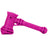 Eyce Hammer Bubbler in Magenta, Portable Silicone Design with Steel Bowl, Side View