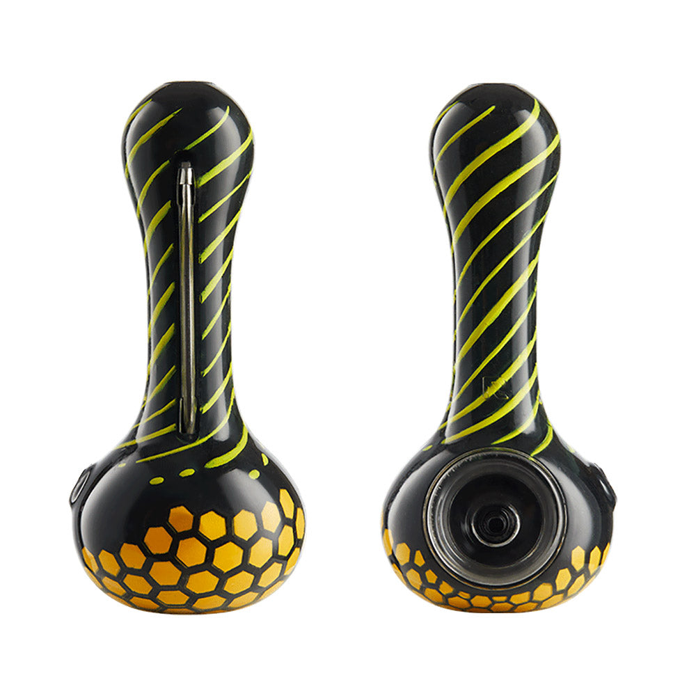 Eyce Oraflex Spoon Pipe 10 Pack, silicone, assorted colors, front and top view, durable design