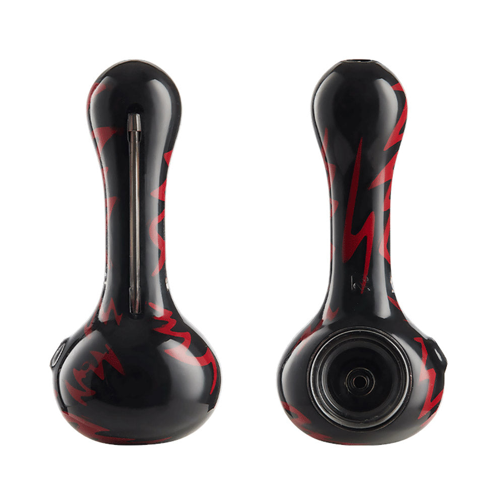 EYCE Oraflex Spoon Pipes in Assorted Colors, 4" Silicone, Front and Top Views