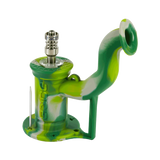 Eyce Rig II silicone dab rig in Arcadia Camo design with titanium nail, 90-degree joint angle