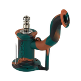 Eyce Rig II in Camo - Silicone Dab Rig with Titanium Nail, 90 Degree Joint, Portable Design