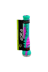 EYCE Shorty Chillum in vibrant pink and green silicone, 3.7" size, 10-pack, front view on white background