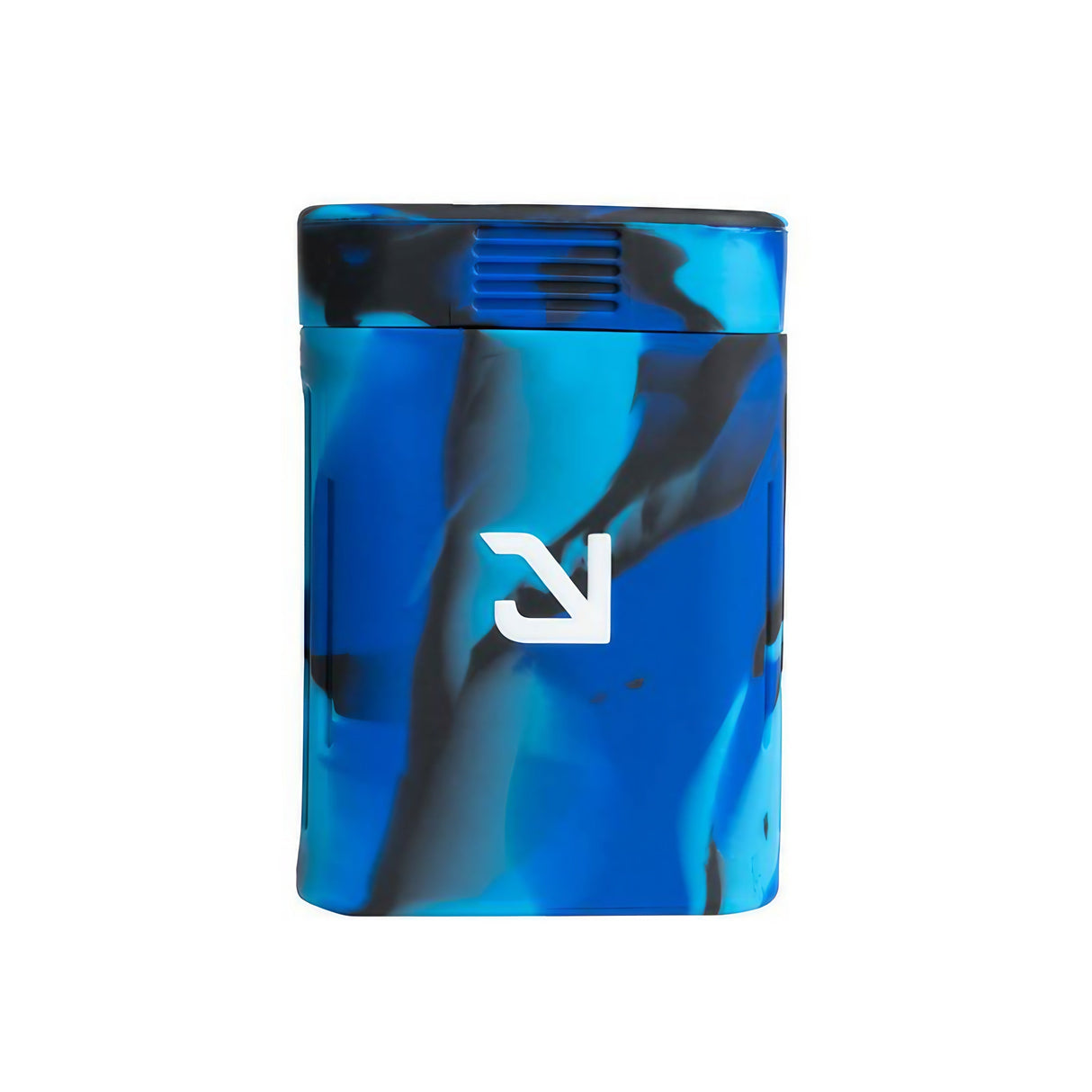 Eyce Solo Silicone Hand Pipe in Blue - Portable Design with Steel Bowl - Front View