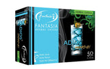 Fantasia Herbal Shisha Adios 50g pack, 10pk Display with vibrant packaging
