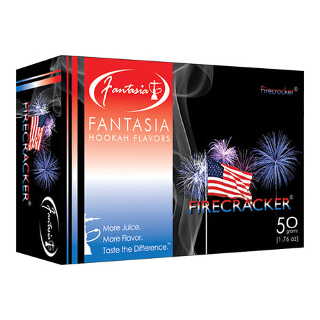 Fantasia Herbal Shisha Firecracker Flavor 50g 10-Pack Display Box Front View