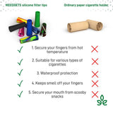 Weedgets Tic-Toke Medium Blunt Filter Tips - Reusable & Washable