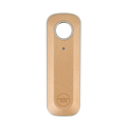 Firefly 2 Vaporizer Top Lid in Gold - Quartz Material, Front View