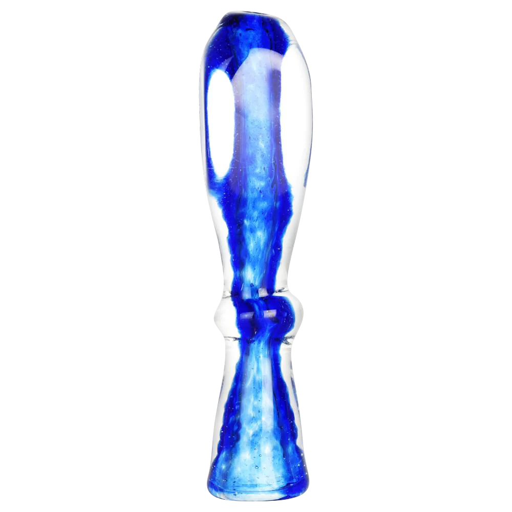 Flecked Bright Pastels Glass Taster, Portable Chillum for Dry Herbs, 3.25" Borosilicate
