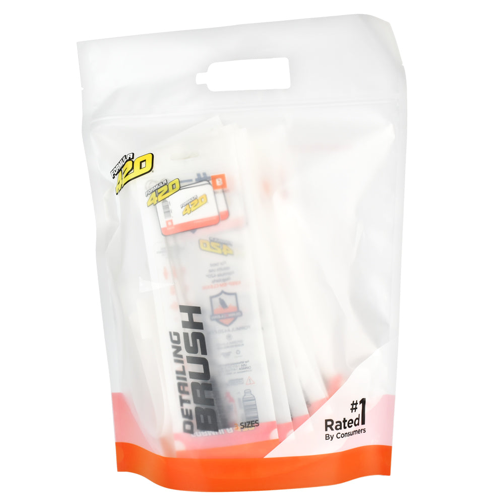 Formula 420 Detailing Brush Set in packaging, 12 Pack, 3 sizes for precise cleaning
