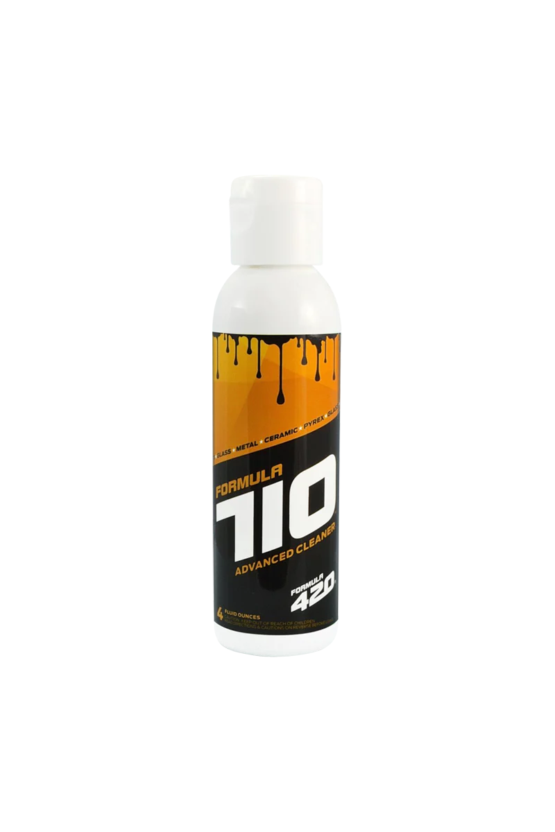 Formula 710 Advanced Cleaner 4 oz bottle for glass, metal, and ceramic bongs front view