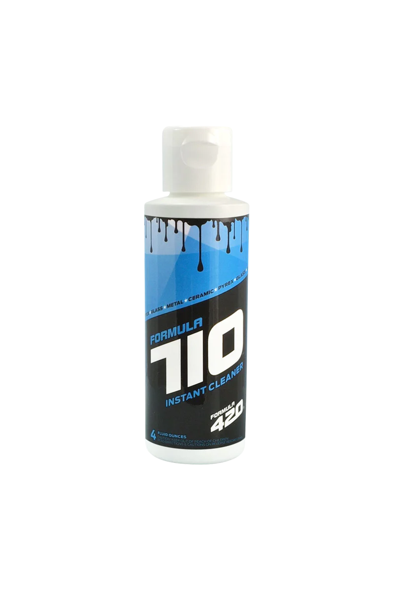 Formula 710 Instant Cleaner 4 oz bottle for bongs, front view on white background