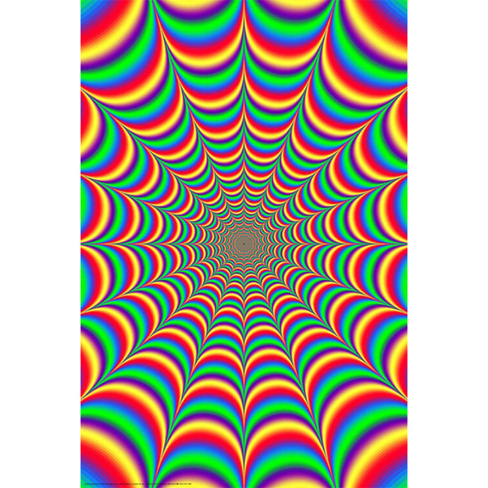Fractal Illusion 2.0 Poster featuring a mesmerizing pattern, size 24" x 36", ideal for wall art